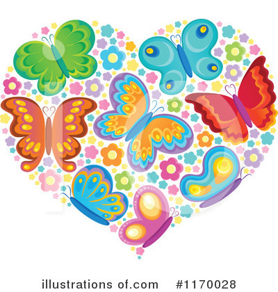 Royalty-Free (RF) Butterfly Clipart Illustration by visekart - Stock Sample #1170028