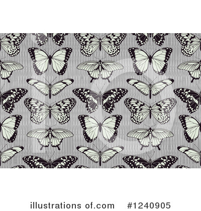 Royalty-Free (RF) Butterfly Clipart Illustration by AtStockIllustration - Stock Sample #1240905