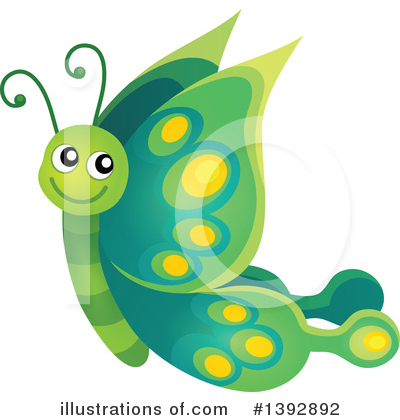 Royalty-Free (RF) Butterfly Clipart Illustration by visekart - Stock Sample #1392892
