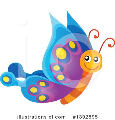 Royalty-Free (RF) Butterfly Clipart Illustration by visekart - Stock Sample #1392895