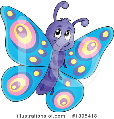 Butterflies Clipart #1395418 by visekart
