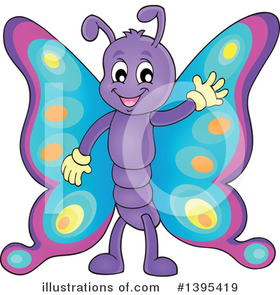 Royalty-Free (RF) Butterfly Clipart Illustration by visekart - Stock Sample #1395419
