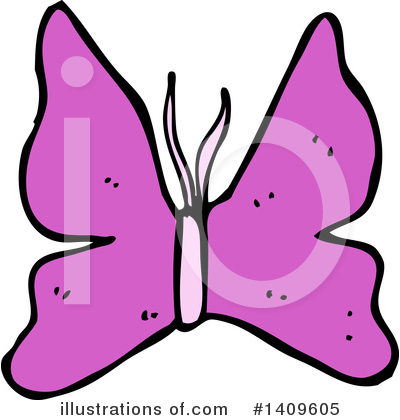 Royalty-Free (RF) Butterfly Clipart Illustration by lineartestpilot - Stock Sample #1409605