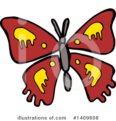 Royalty-Free (RF) Butterfly Clipart Illustration by lineartestpilot - Stock Sample #1409608