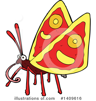 Royalty-Free (RF) Butterfly Clipart Illustration by lineartestpilot - Stock Sample #1409616