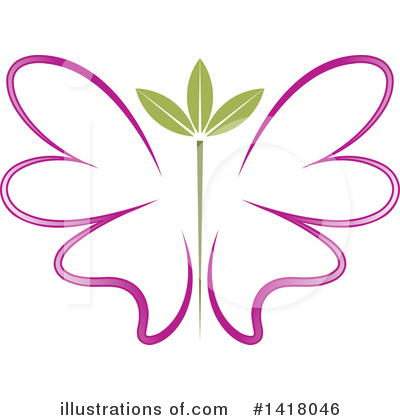 Royalty-Free (RF) Butterfly Clipart Illustration by Lal Perera - Stock Sample #1418046