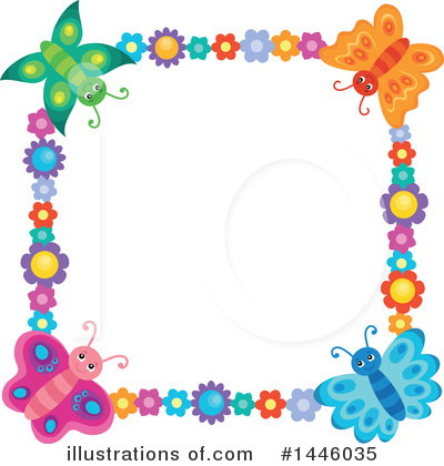 Royalty-Free (RF) Butterfly Clipart Illustration by visekart - Stock Sample #1446035