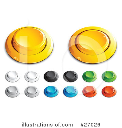 Royalty-Free (RF) Buttons Clipart Illustration by beboy - Stock Sample #27026