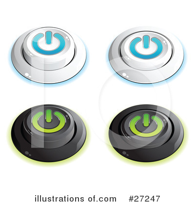 Royalty-Free (RF) Buttons Clipart Illustration by beboy - Stock Sample #27247
