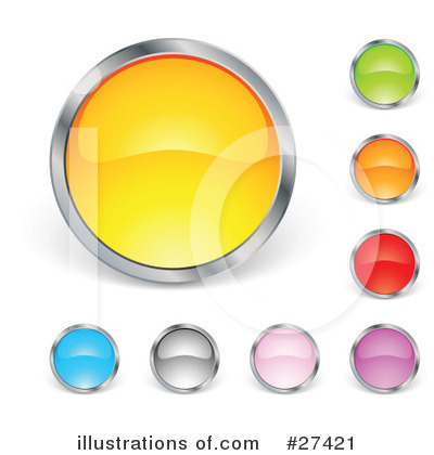 Royalty-Free (RF) Buttons Clipart Illustration by beboy - Stock Sample #27421