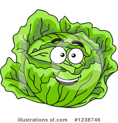 Royalty-Free (RF) Cabbage Clipart Illustration by Vector Tradition SM - Stock Sample #1238746