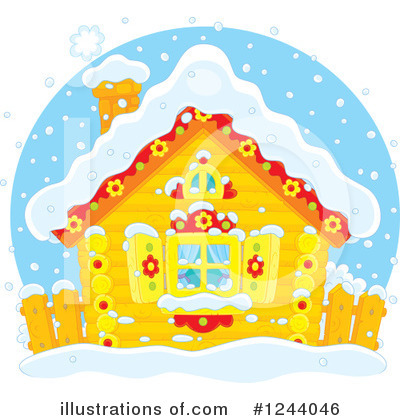 Royalty-Free (RF) Cabin Clipart Illustration by Alex Bannykh - Stock Sample #1244046