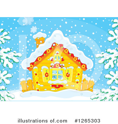 Royalty-Free (RF) Cabin Clipart Illustration by Alex Bannykh - Stock Sample #1265303