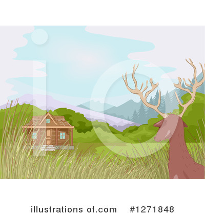 Royalty-Free (RF) Cabin Clipart Illustration by BNP Design Studio - Stock Sample #1271848