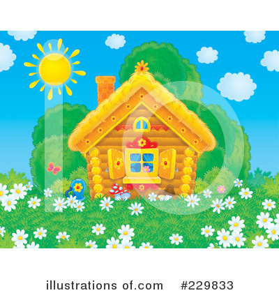 Royalty-Free (RF) Cabin Clipart Illustration by Alex Bannykh - Stock Sample #229833