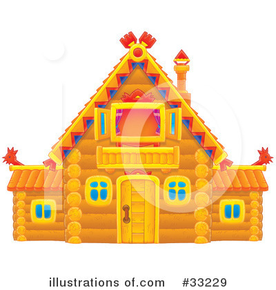 Royalty-Free (RF) Cabin Clipart Illustration by Alex Bannykh - Stock Sample #33229