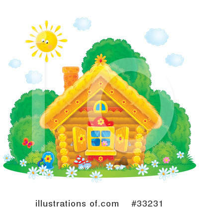 Royalty-Free (RF) Cabin Clipart Illustration by Alex Bannykh - Stock Sample #33231