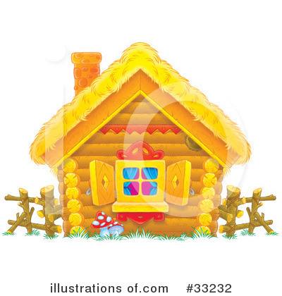 Royalty-Free (RF) Cabin Clipart Illustration by Alex Bannykh - Stock Sample #33232