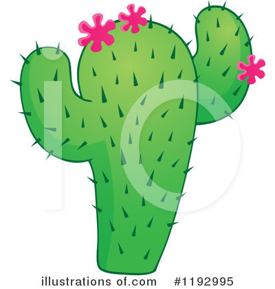 Royalty-Free (RF) Cactus Clipart Illustration by visekart - Stock Sample #1192995