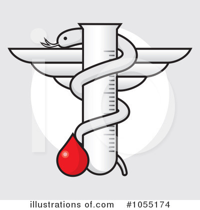 Royalty-Free (RF) Caduceus Clipart Illustration by Any Vector - Stock Sample #1055174