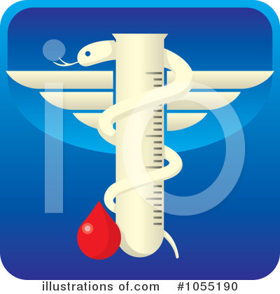 Royalty-Free (RF) Caduceus Clipart Illustration by Any Vector - Stock Sample #1055190