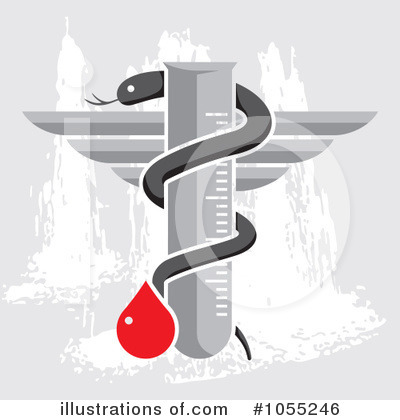 Royalty-Free (RF) Caduceus Clipart Illustration by Any Vector - Stock Sample #1055246