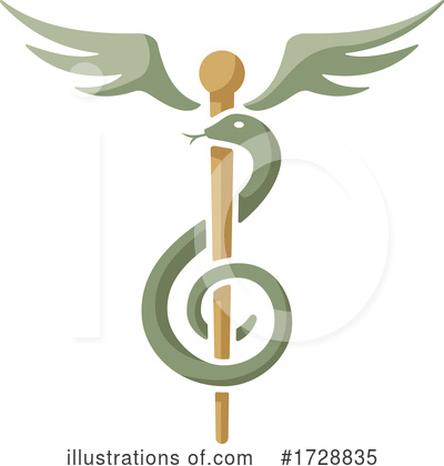 Royalty-Free (RF) Caduceus Clipart Illustration by Any Vector - Stock Sample #1728835