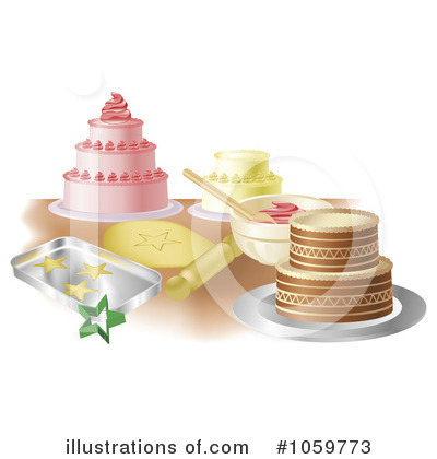 Cake Clipart #1059773 by AtStockIllustration