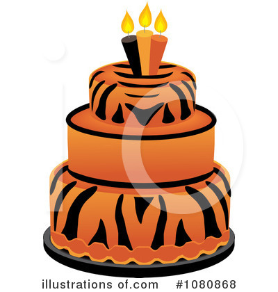 Royalty-Free (RF) Cake Clipart Illustration by Pams Clipart - Stock Sample #1080868