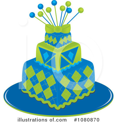 Royalty-Free (RF) Cake Clipart Illustration by Pams Clipart - Stock Sample #1080870