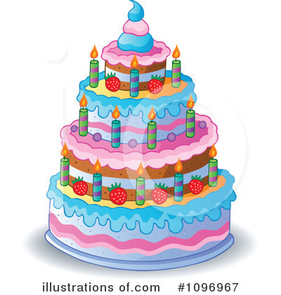 Royalty-Free (RF) Cake Clipart Illustration by visekart - Stock Sample #1096967
