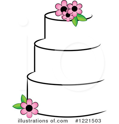 Wedding Cake Clipart #1221503 by Pams Clipart