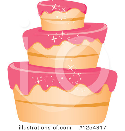 Royalty-Free (RF) Cake Clipart Illustration by Amanda Kate - Stock Sample #1254817