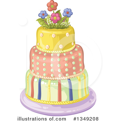 Royalty-Free (RF) Cake Clipart Illustration by merlinul - Stock Sample #1349208