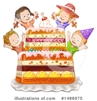 Royalty-Free (RF) Cake Clipart Illustration by merlinul - Stock Sample #1486075