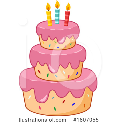 Royalty-Free (RF) Cake Clipart Illustration by Hit Toon - Stock Sample #1807055