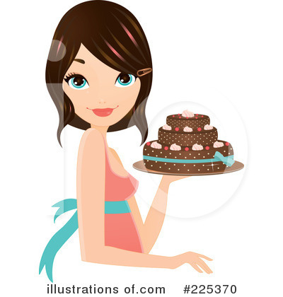 Royalty-Free (RF) Cake Clipart Illustration by Melisende Vector - Stock Sample #225370