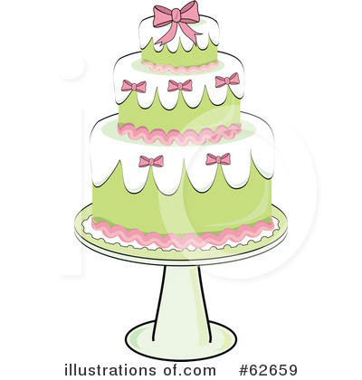 Royalty-Free (RF) Cake Clipart Illustration by Pams Clipart - Stock Sample #62659
