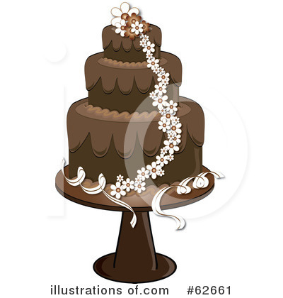 Royalty-Free (RF) Cake Clipart Illustration by Pams Clipart - Stock Sample #62661