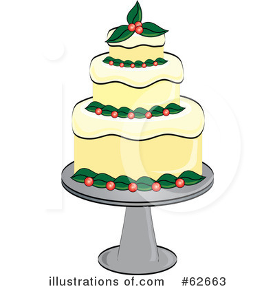 Royalty-Free (RF) Cake Clipart Illustration by Pams Clipart - Stock Sample #62663