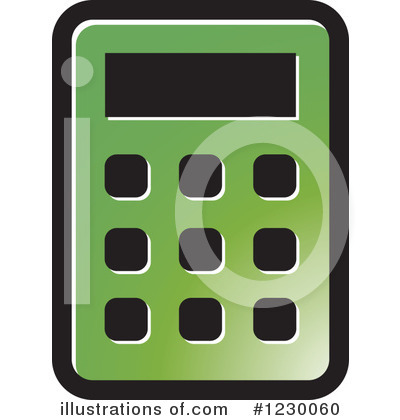 Royalty-Free (RF) Calculator Clipart Illustration by Lal Perera - Stock Sample #1230060
