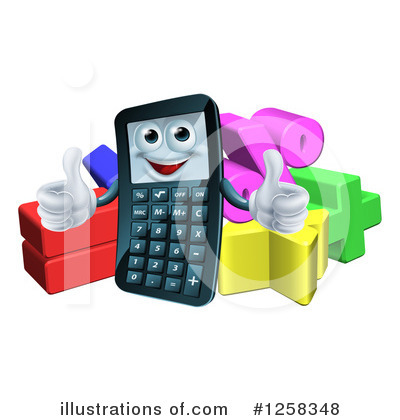 Royalty-Free (RF) Calculator Clipart Illustration by AtStockIllustration - Stock Sample #1258348