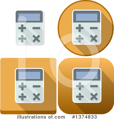 Royalty-Free (RF) Calculator Clipart Illustration by Liron Peer - Stock Sample #1374833
