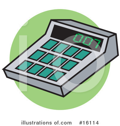 Royalty-Free (RF) Calculator Clipart Illustration by Andy Nortnik - Stock Sample #16114
