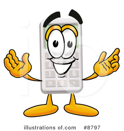 Calculator Clipart #8797 by Mascot Junction
