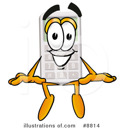 Royalty-Free (RF) Calculator Clipart Illustration by Mascot Junction - Stock Sample #8814