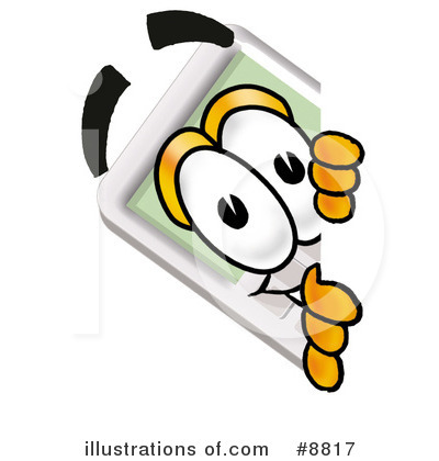 Royalty-Free (RF) Calculator Clipart Illustration by Mascot Junction - Stock Sample #8817