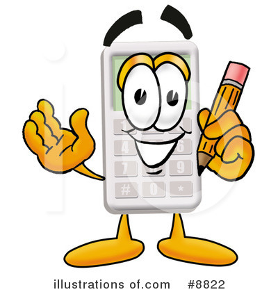 Calculator Clipart #8822 by Mascot Junction