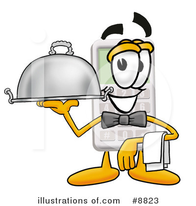 Royalty-Free (RF) Calculator Clipart Illustration by Mascot Junction - Stock Sample #8823
