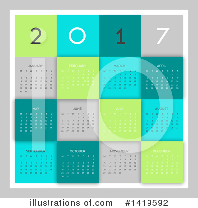 Royalty-Free (RF) Calendar Clipart Illustration by KJ Pargeter - Stock Sample #1419592